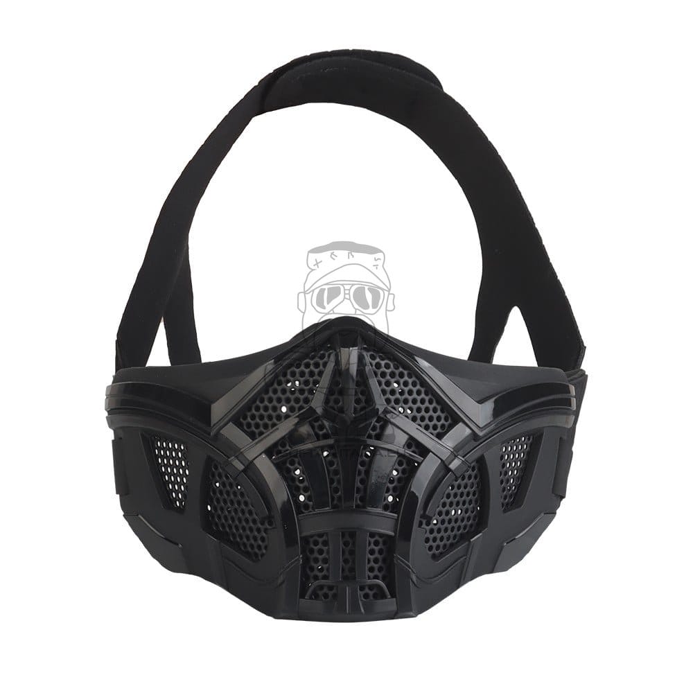 Mezza maschera Scorpion nera di WOSPORT