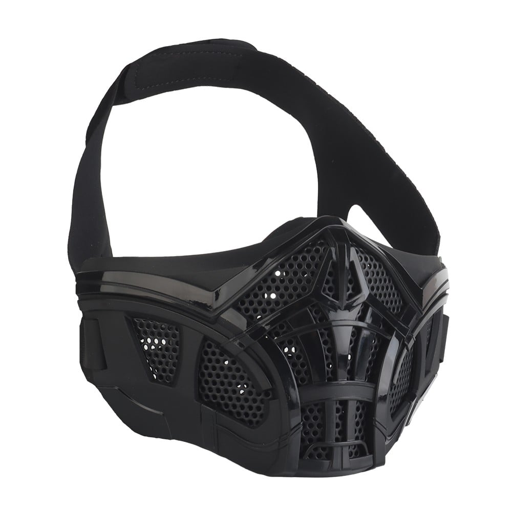Mezza maschera Scorpion nera di WOSPORT