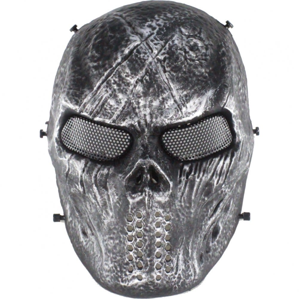Maschera Blooded Skull nero e silver di WOSPORT
