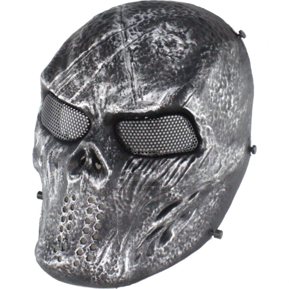 Maschera Blooded Skull nero e silver di WOSPORT