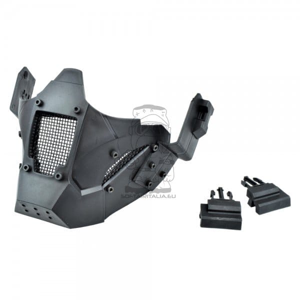 Maschera Iron Warrior nera di WOSPORT