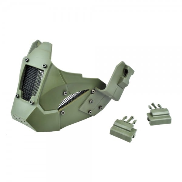 Maschera Iron Warrior verde di WOSPORT