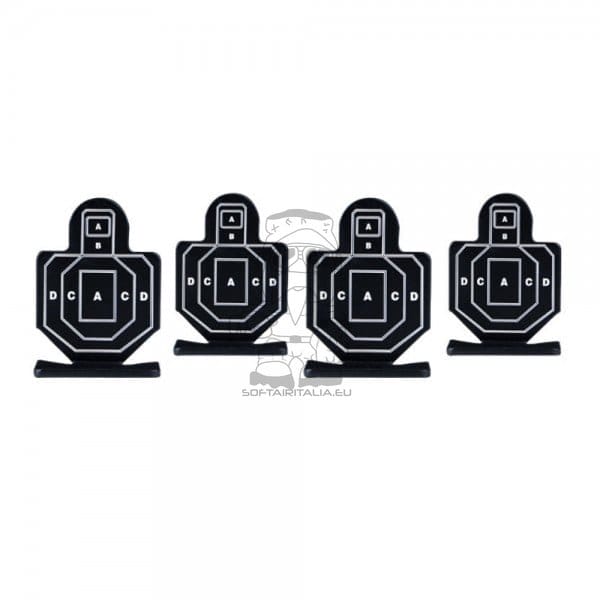 Set 4 mini bersagli in metallo di WOSPORT