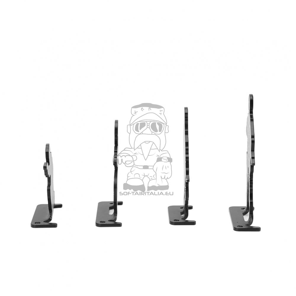 Kit 4 bersagli a forma di soldato neri di WOSPORT