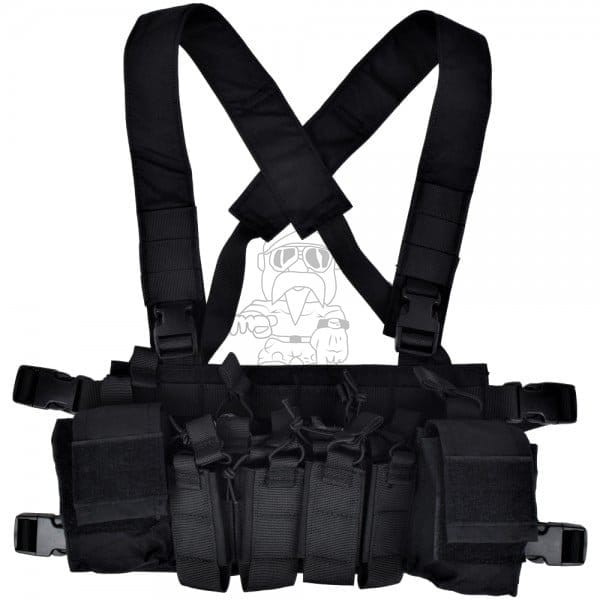 Gilet tattico multifunzione nero di WOSPORT