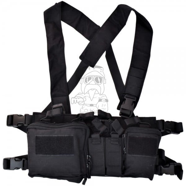 Gilet tattico multifunzione nero di WOSPORT