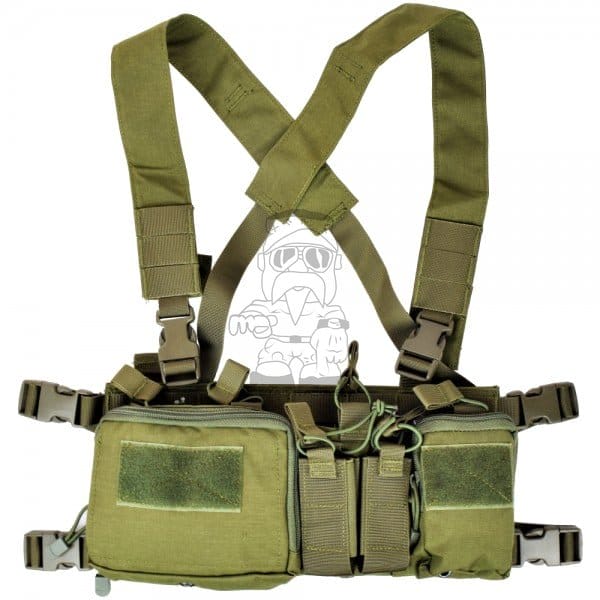 Gilet tattico multifunzione Olive Drab di WOSPORT