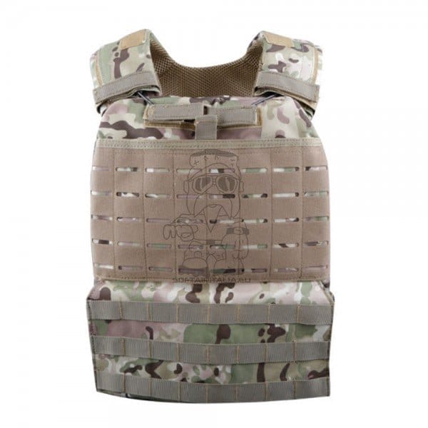 Gilet tattico Plate Carrier Multicam di WOSPORT