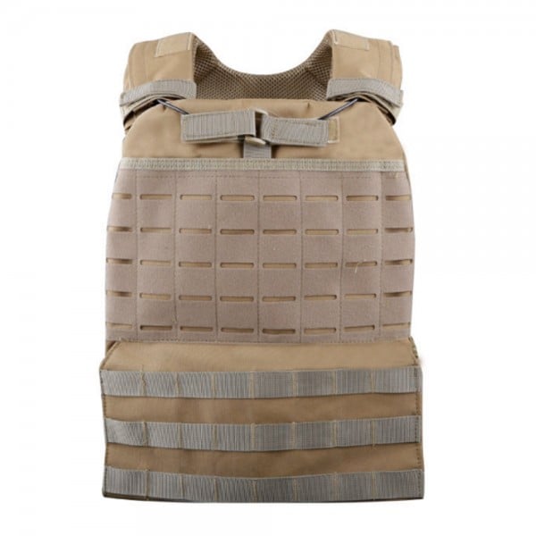 Gilet tattico Plate Carrier Tan di WOSPORT