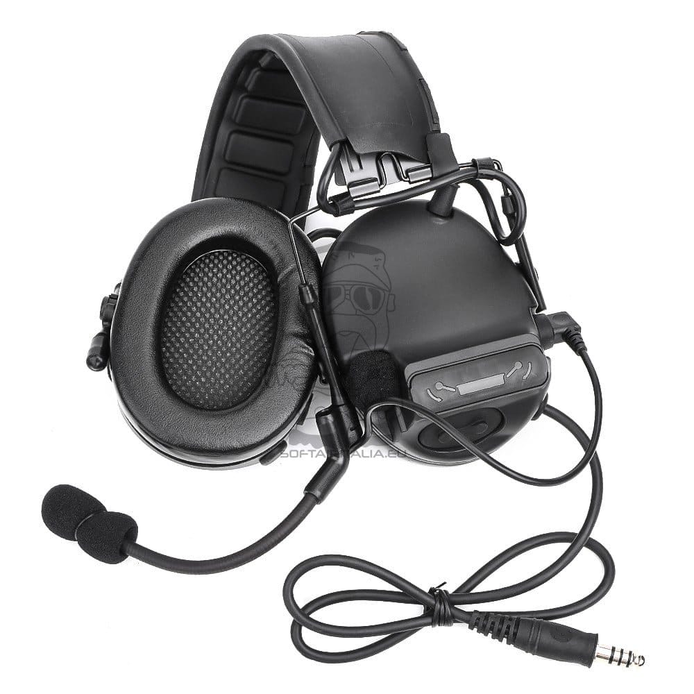 Cuffie e microfono con riduzione attiva del rumore nero di WADSN