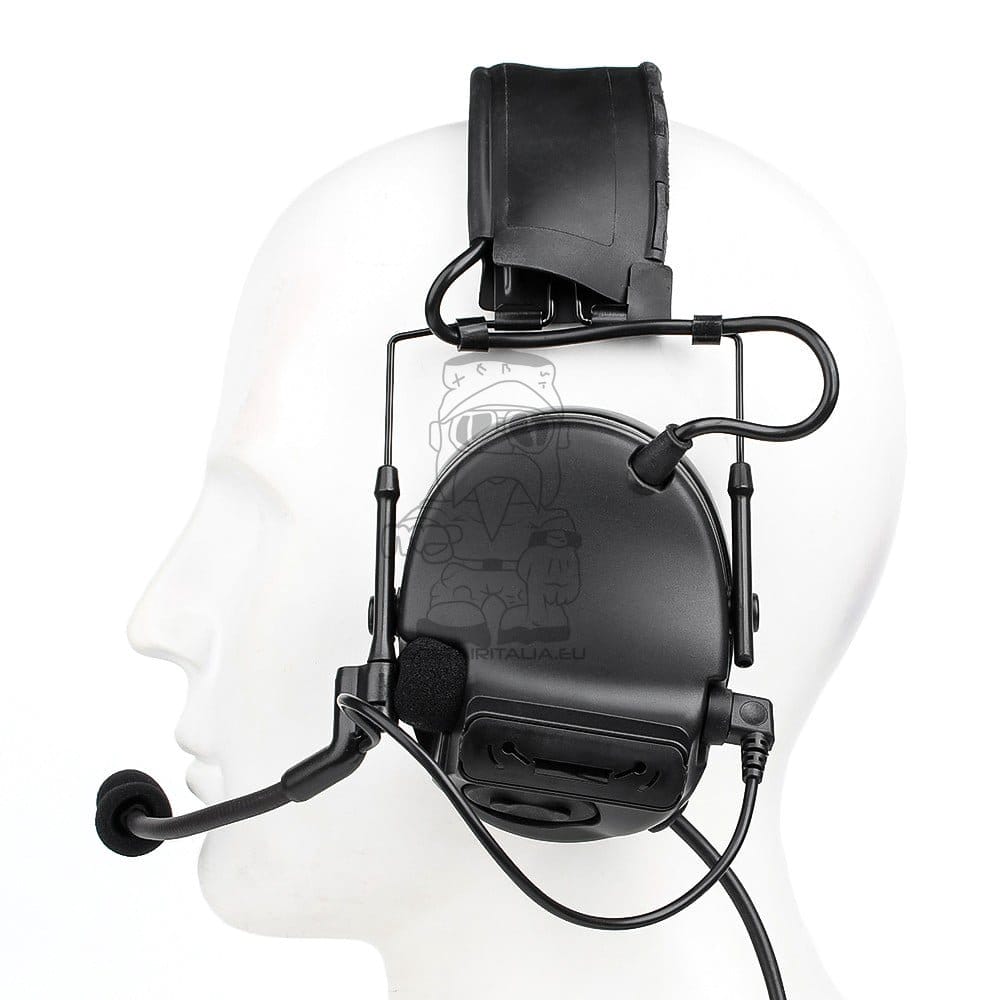 Cuffie e microfono con riduzione attiva del rumore nero di WADSN