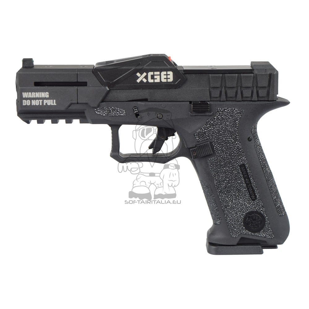 Pistola a gas XO-P1 scarrellante nera