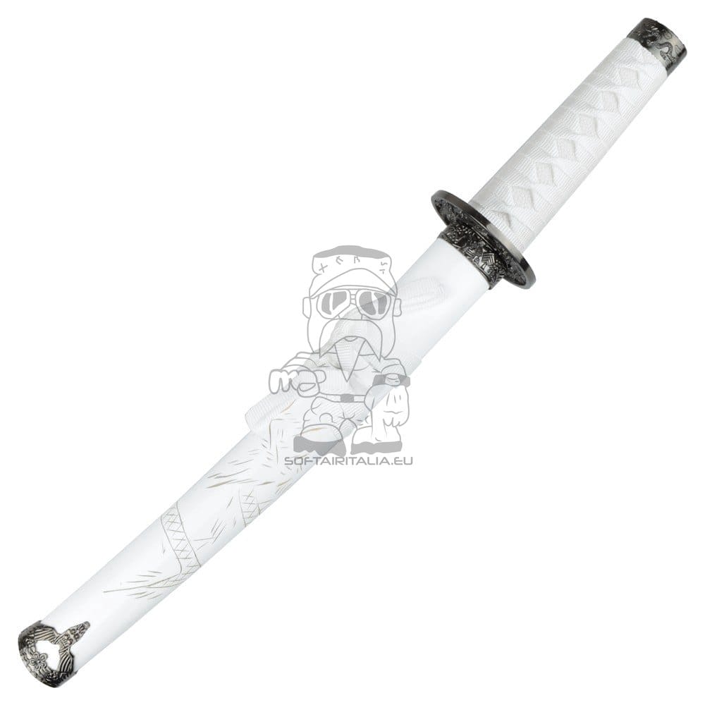 Tanto ornamentale bianco con drago