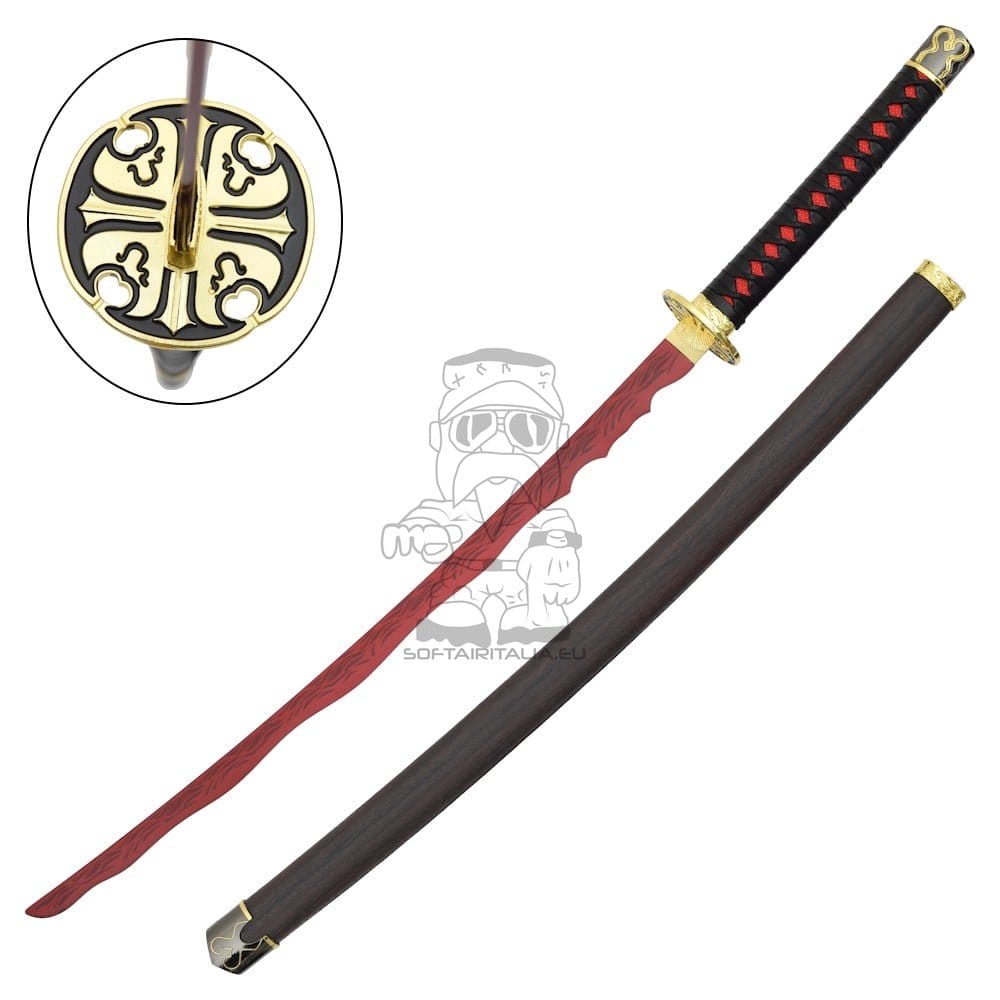 Katana ornamentale ispirata alla Katana Rivers of Bloods serie Elden Ring