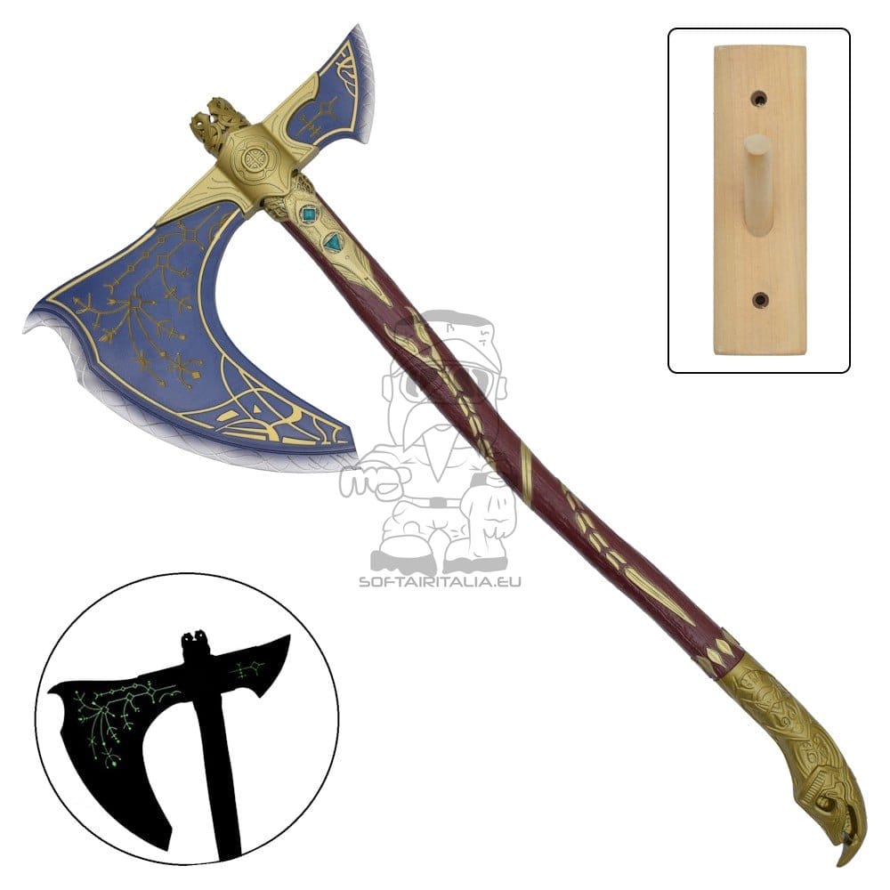 Ascia ornamentale ispirata alla Leviathan Axe di Kratos