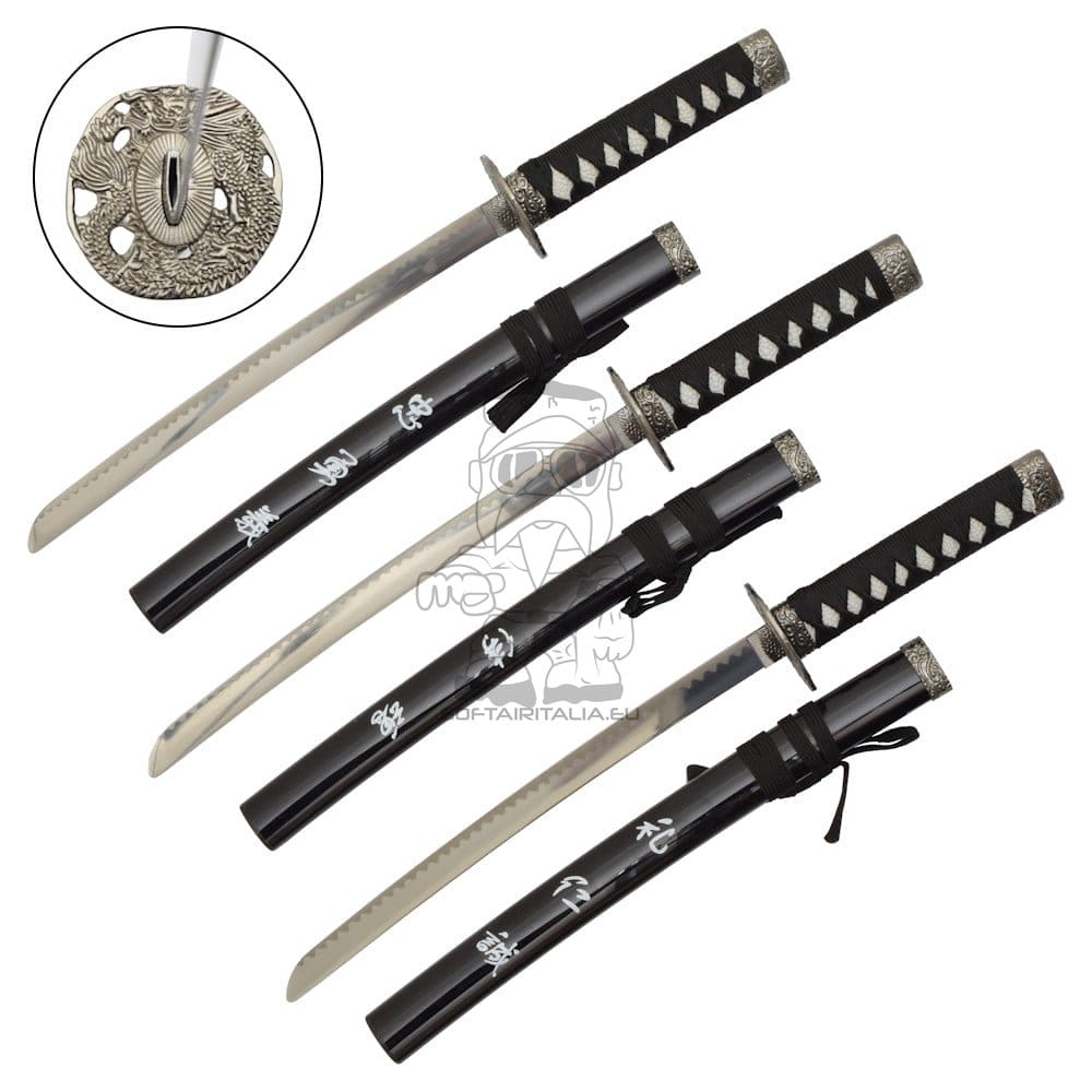 Set ornamentale Tanto 3 pezzi ispirato a L'Ultimo Samurai con stand