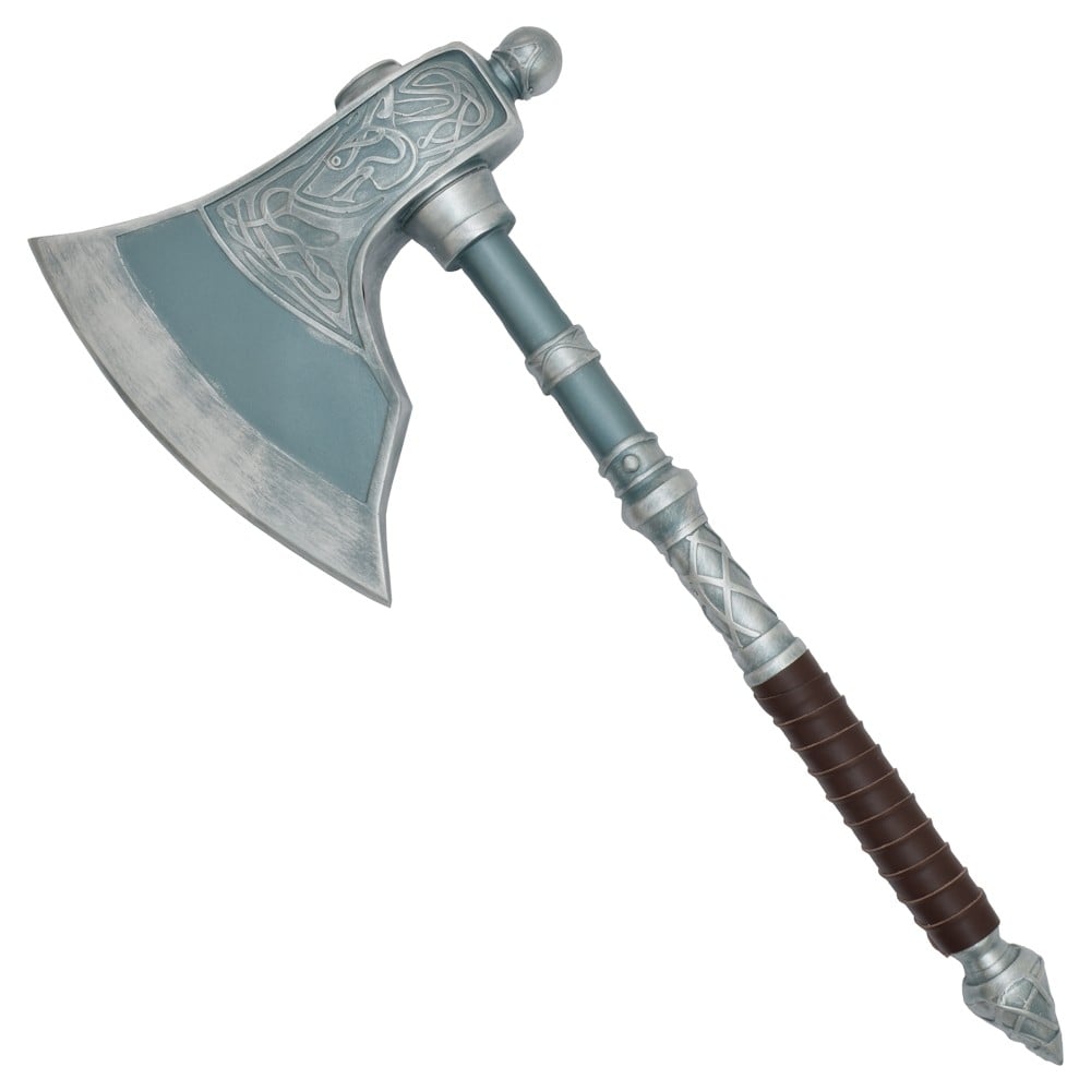 Coppia di asce ornamentali ispirate a Eivor Varinsdottir di Assassin's Creed