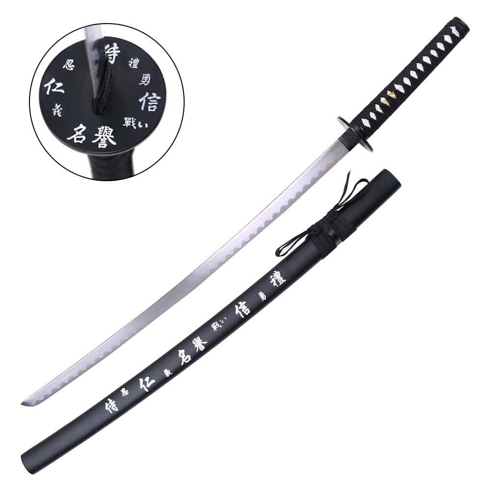 Katana ornamentale nera
