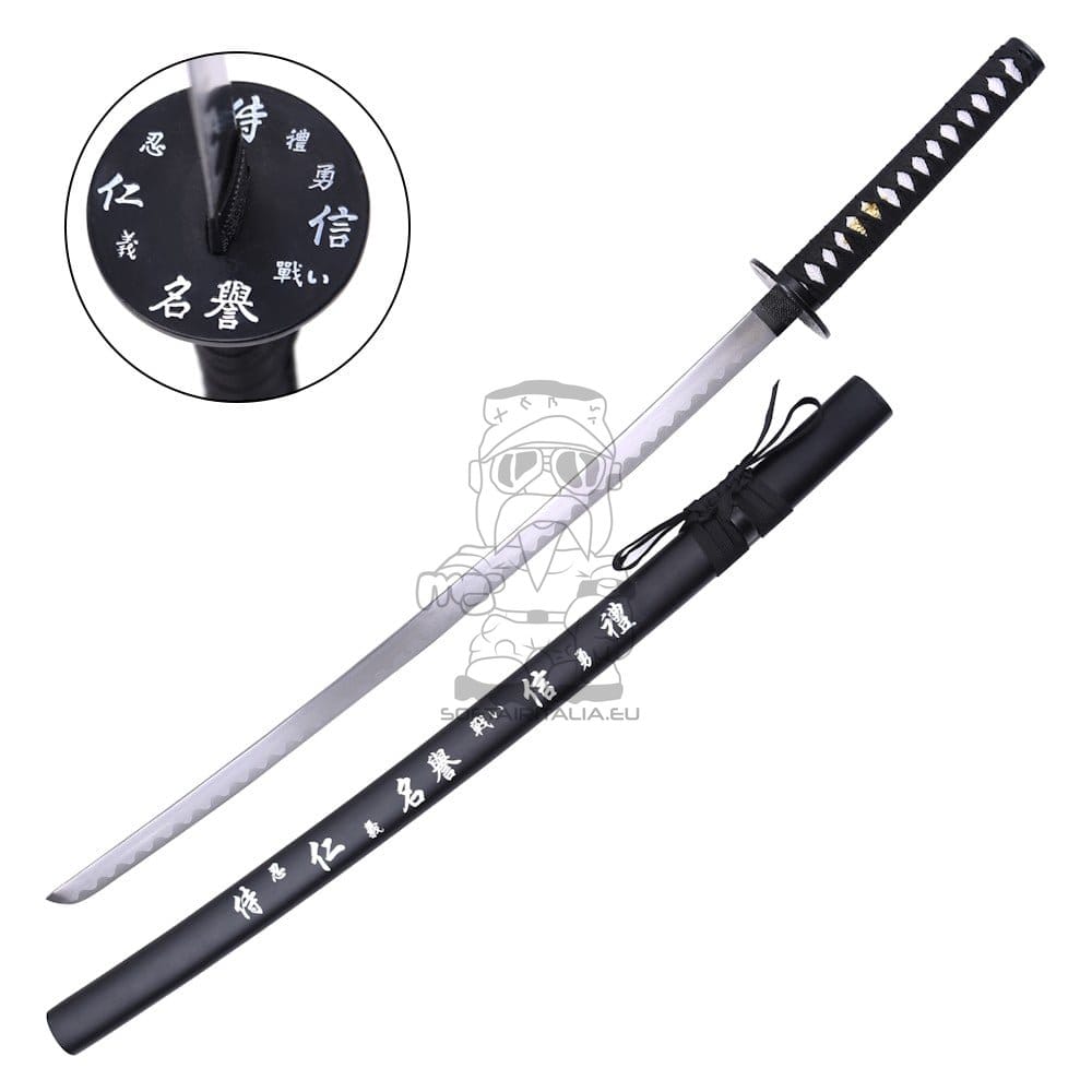 Katana ornamentale nera