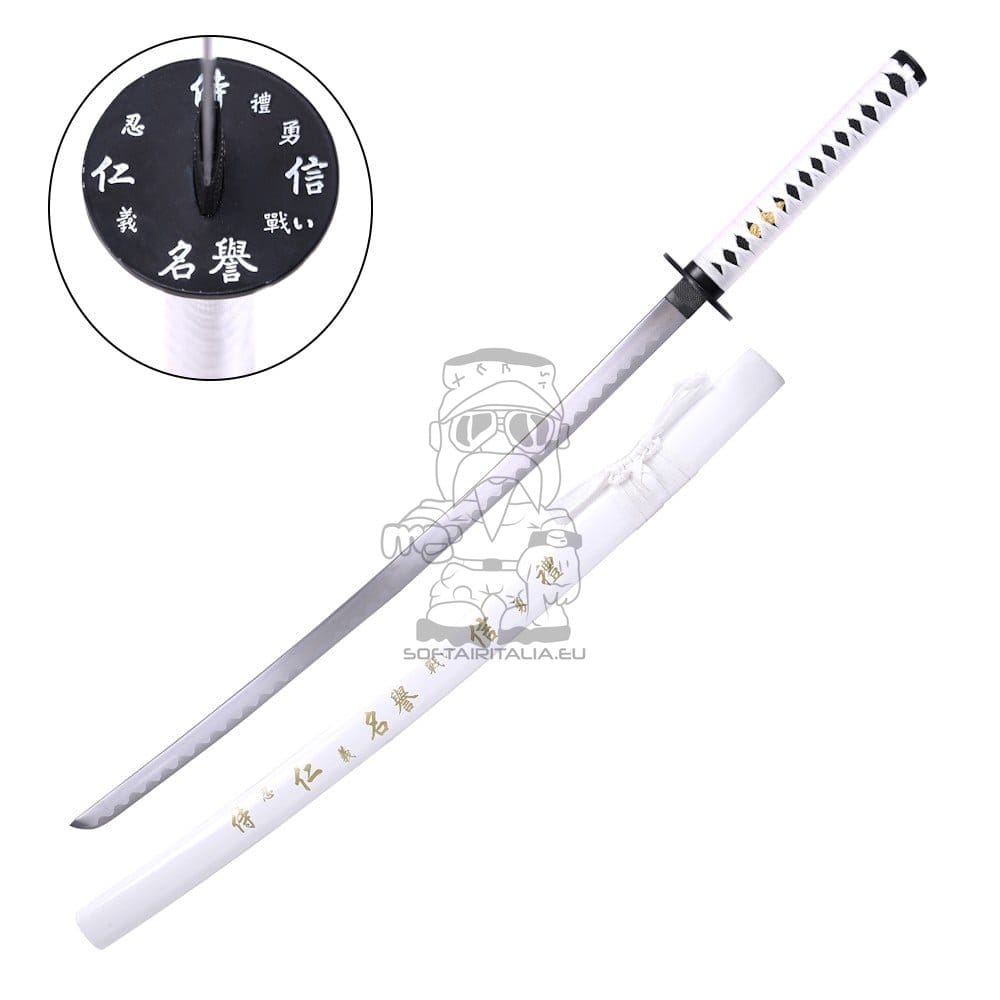 Katana ornamentale bianca
