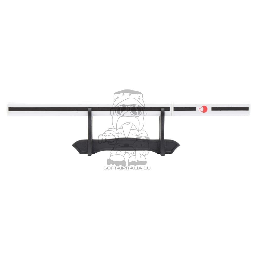 Mini Katana ornamentale ispirata a Sasuke Uchiha (Naruto) con stand