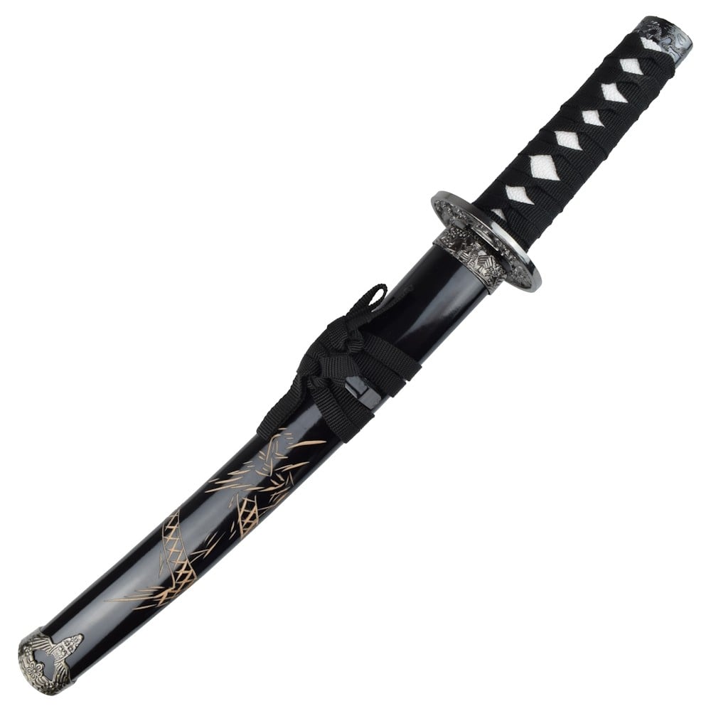 Tanto ornamentale nero con drago