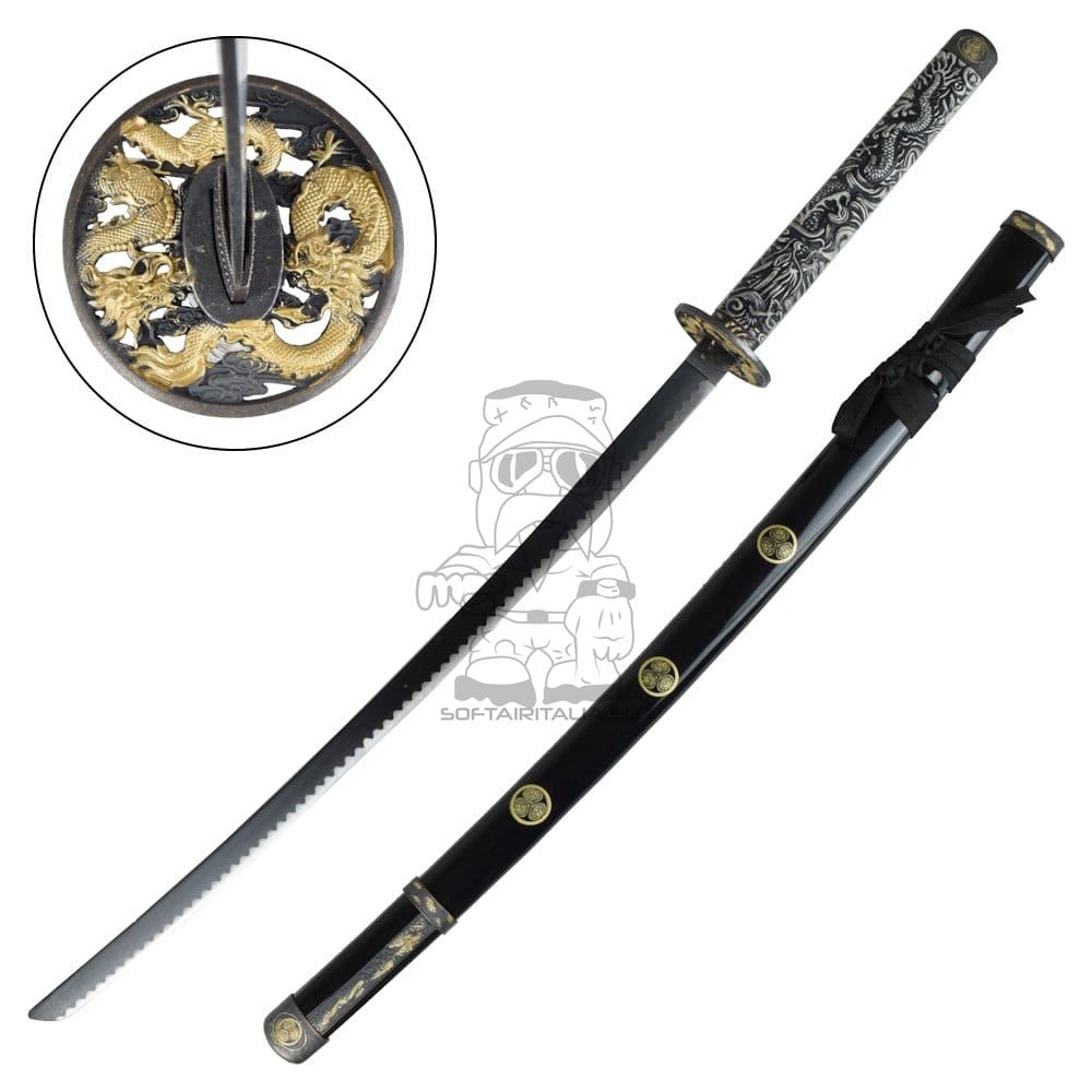 Katana ornamentale nera