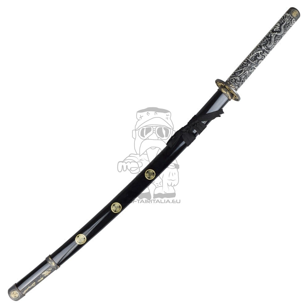 Katana ornamentale nera