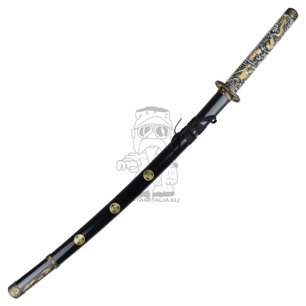 Katana ornamentale color oro