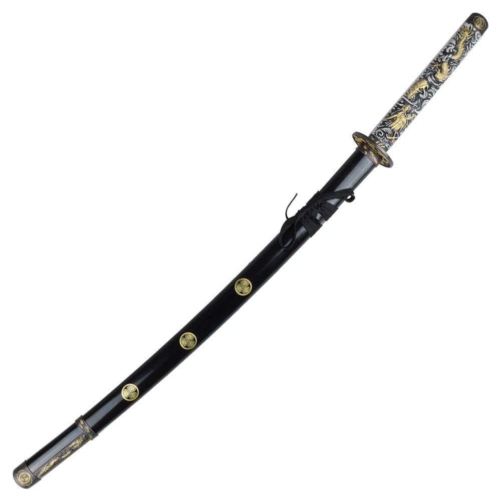 Katana ornamentale color oro
