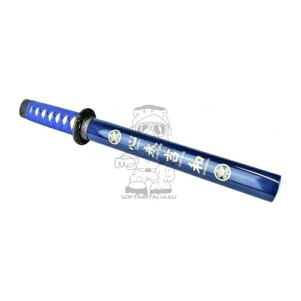 Tanto ornamentale blu con fodero decorato