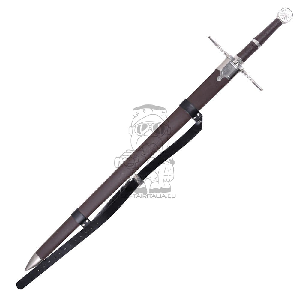 Spada fantasy ornamentale ispirata alla Serpentine Steel Sword di Geralt di Rivia (The Witcher 3)