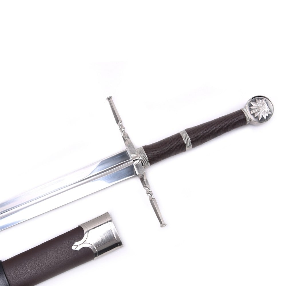Spada fantasy ornamentale ispirata alla Serpentine Steel Sword di Geralt di Rivia (The Witcher 3)