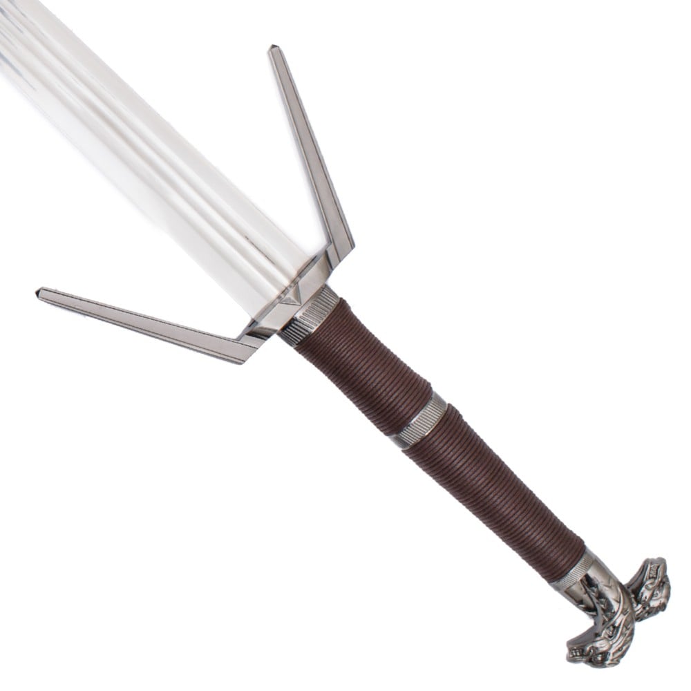 Spada ornamentale ispirata alla Serpentine Silver Sword di Geralt di Rivia