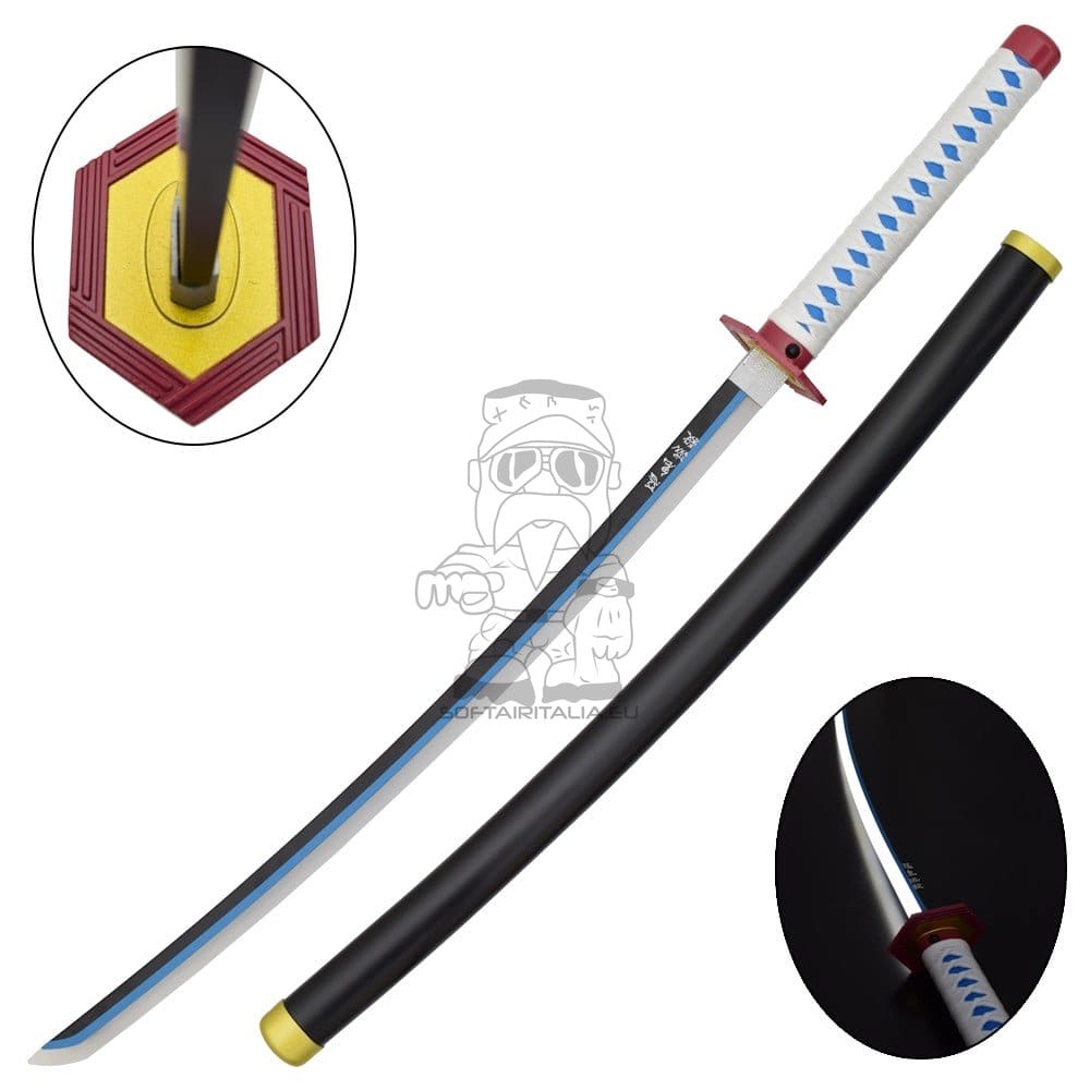 Katana ornamentale di Giyu Tomioka con LED (Demon Slayer)