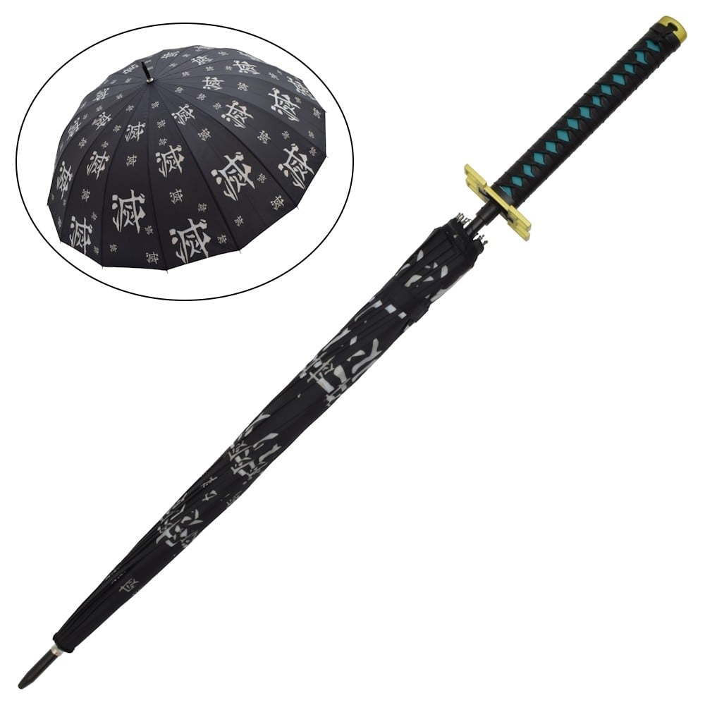 Ombrello con manico Katana ispirato a Muichiro Tokito di Demon Slayer