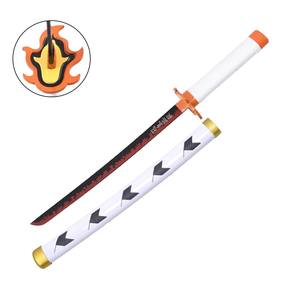 Tanto ornamentale ispirato a Rengoku Kyojuro (Demon Slayer)