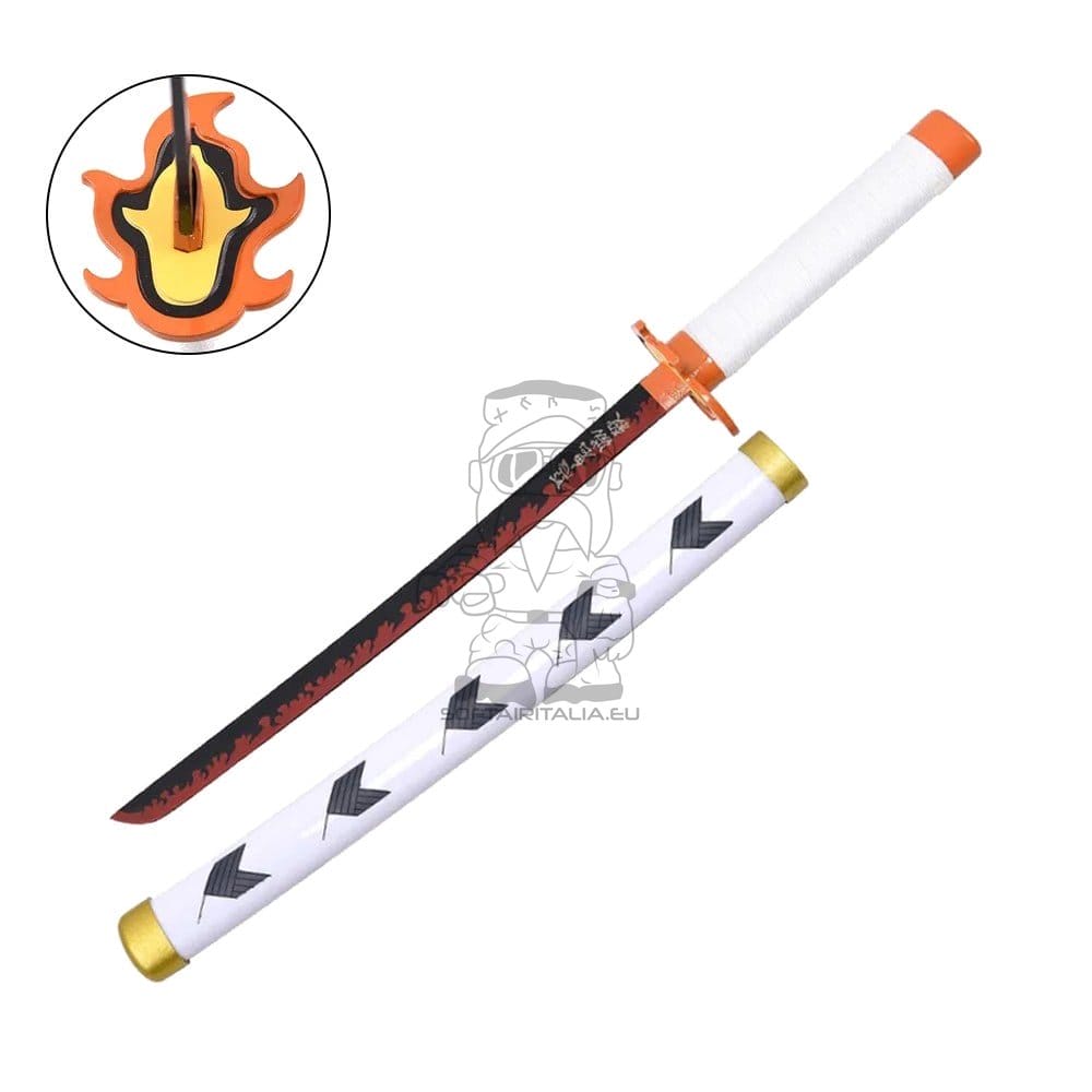 Tanto ornamentale ispirato a Rengoku Kyojuro (Demon Slayer)