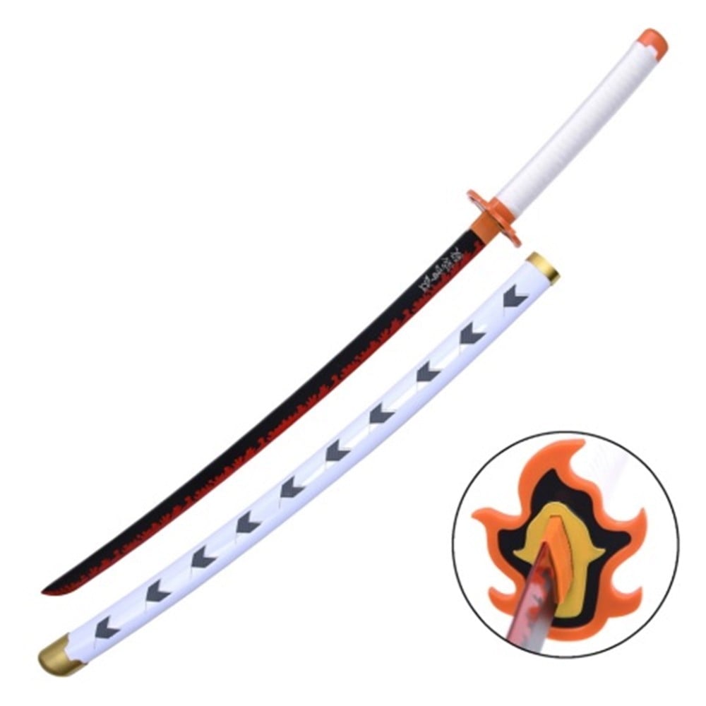 Katana ornamentale ispirata a Rengoku Kyojuro di Kimetsu no Yaiba