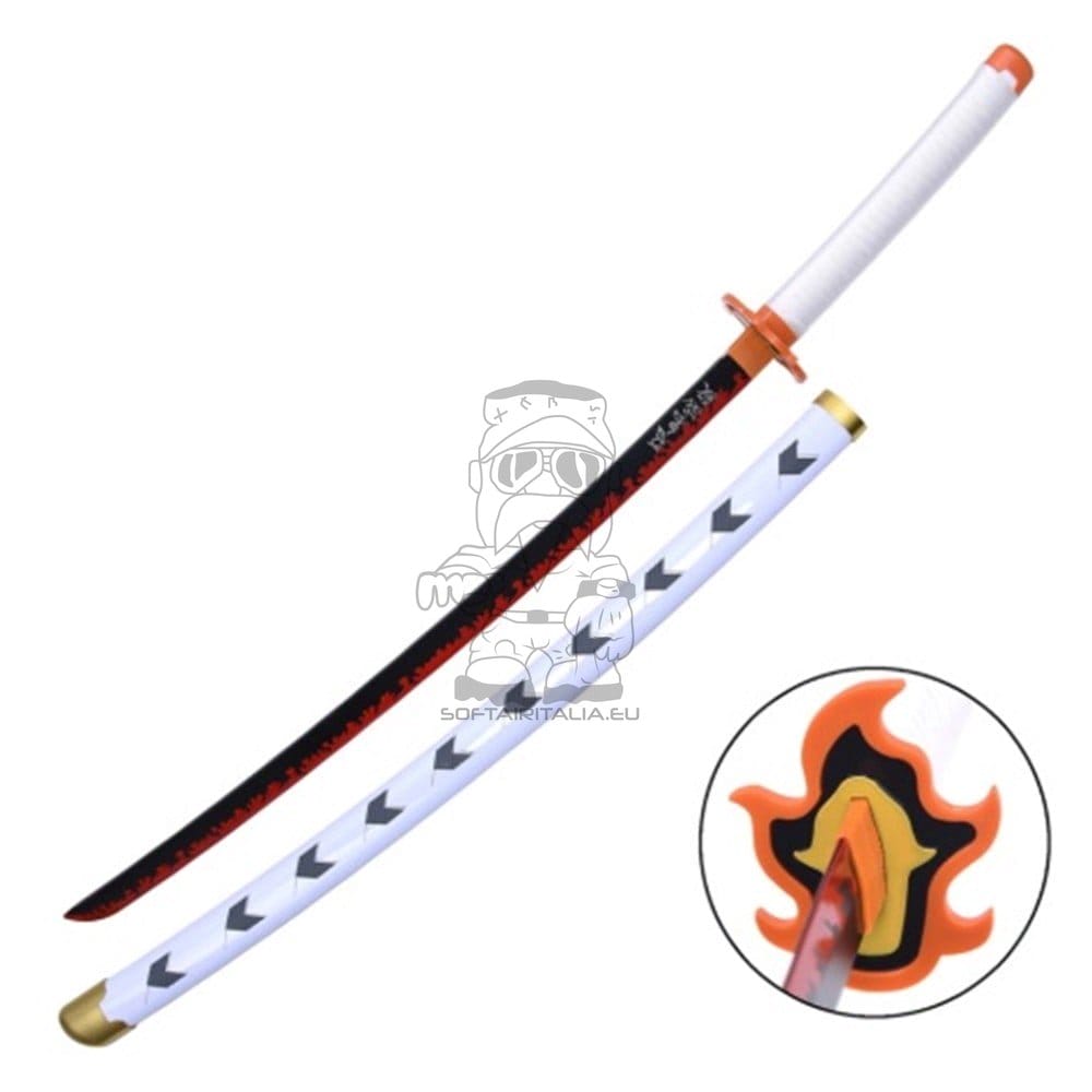 Katana ornamentale ispirata a Rengoku Kyojuro di Kimetsu no Yaiba