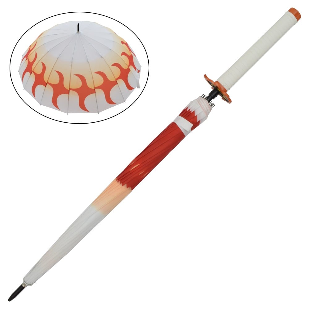 Ombrello Katana ispirato a Rengoku Kyojuro di Kimetsu no Yaiba