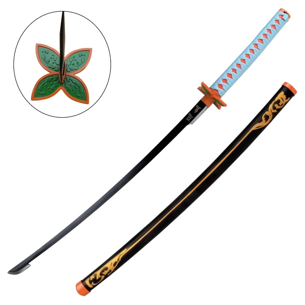 Katana ornamentale ispirata a Shinobu Kochou (Demon Slayer - Kimetsu no Yaiba)