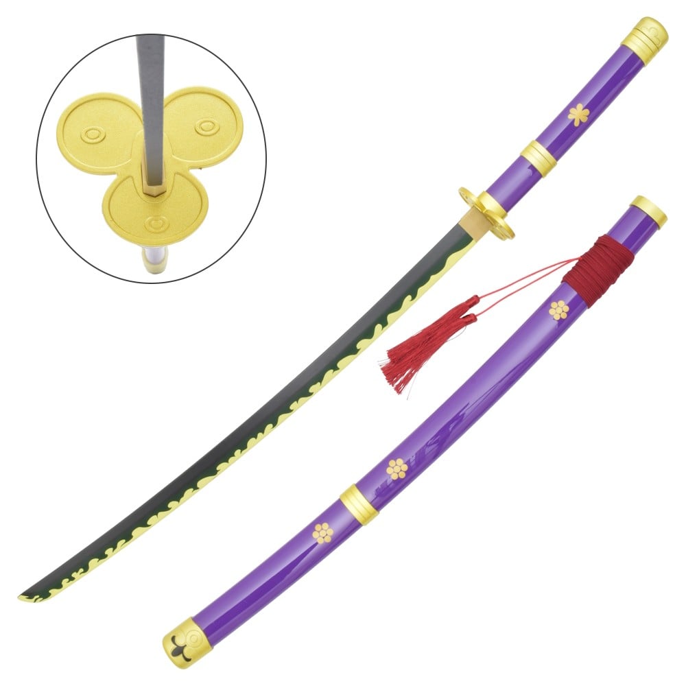 Katana ornamentale Enma di Zoro - One Piece, lama in bamboo