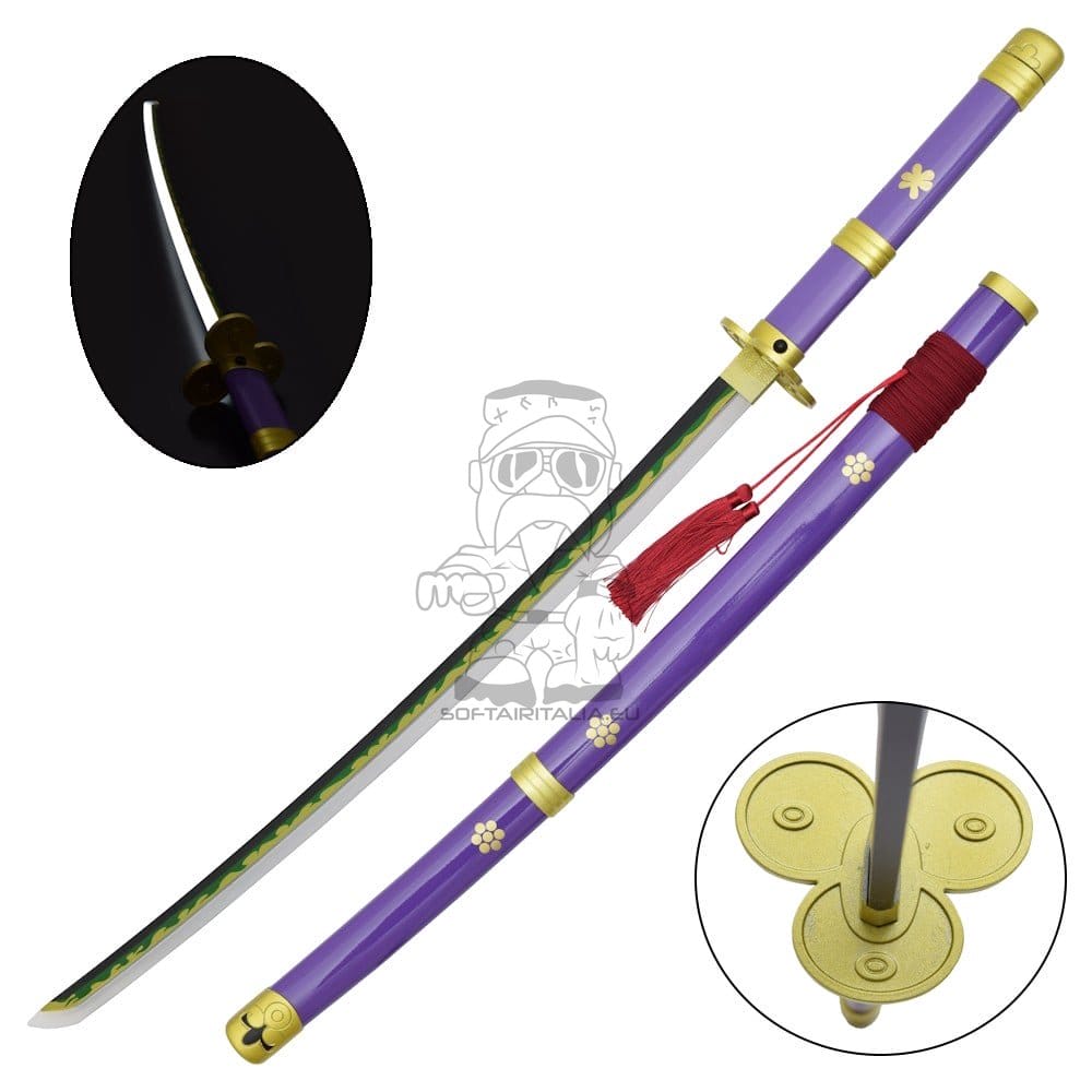 Katana ornamentale con LED ispirata a Enma di Zoro (One Piece)