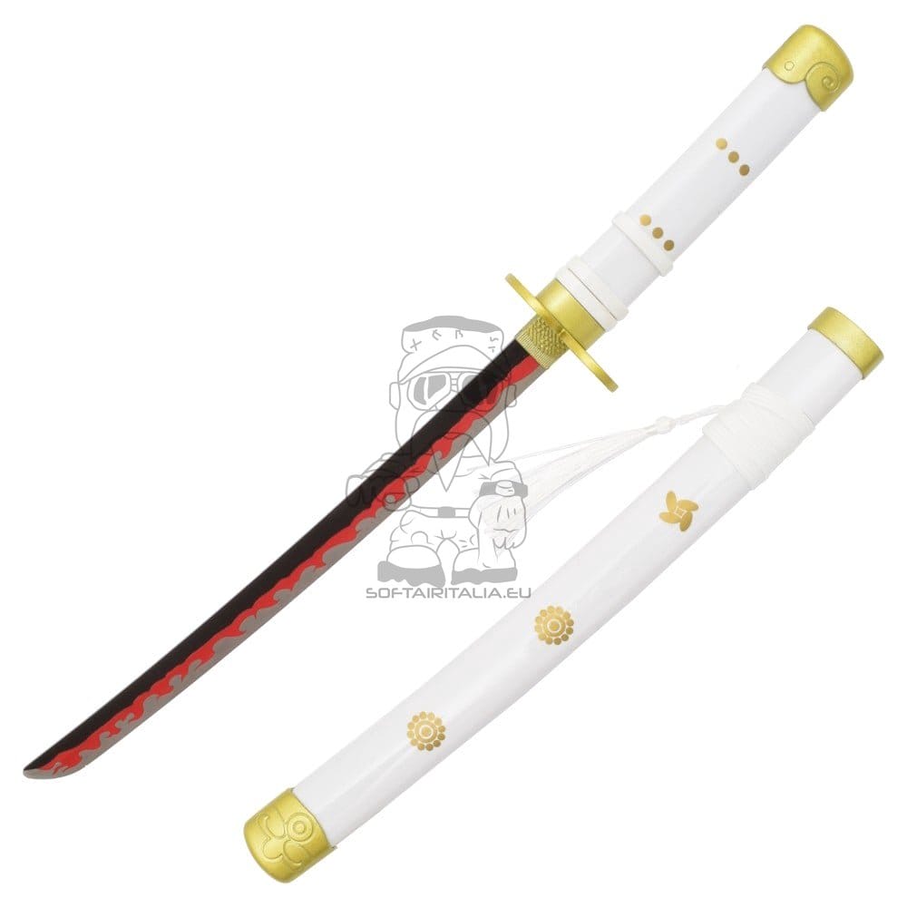 Mini Katana ornamentale Enma di Zoro serie One Piece con stand