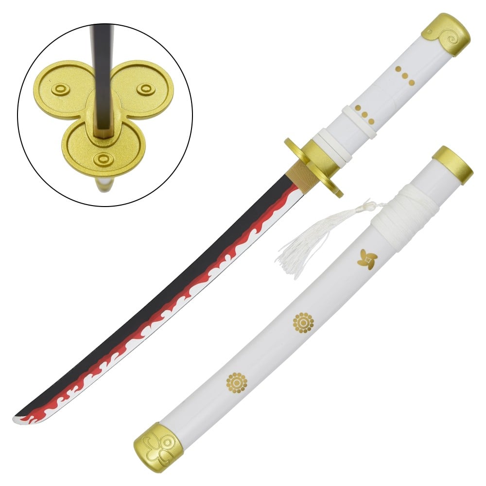 Mini Katana ornamentale Enma di Zoro (One Piece) con stand