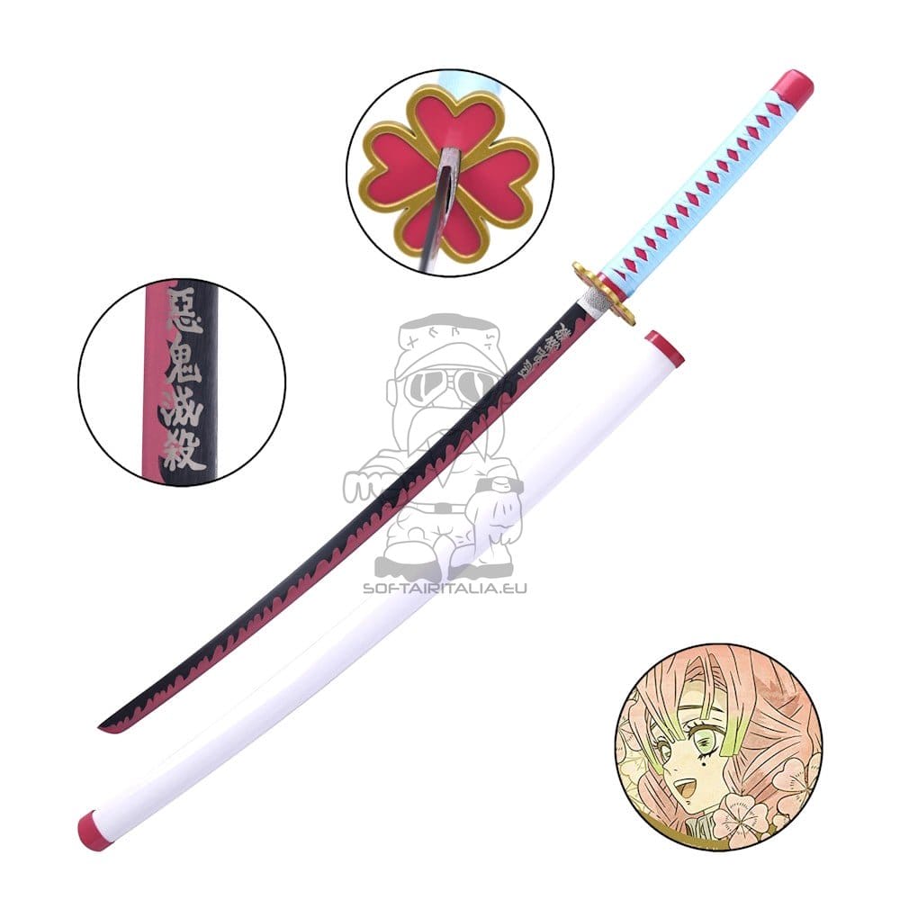 Katana ornamentale ispirata a Mitsuri Kanroji (Demon Slayer)