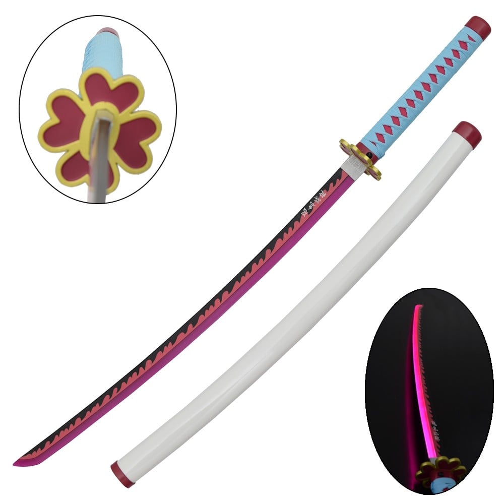 Katana ornamentale di Mitsuri Kanroji con LED - Kimetsu no Yaiba