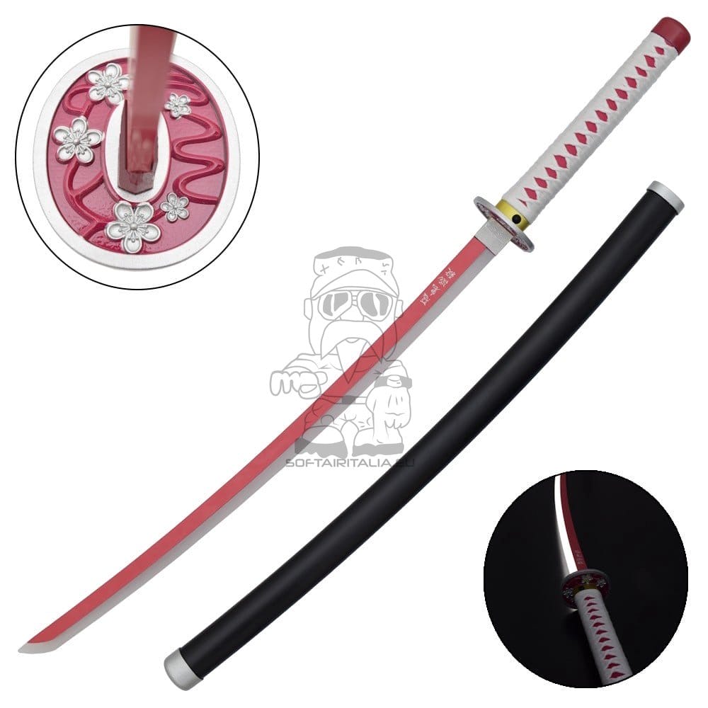 Katana ornamentale LED ispirata a Kanao Tsuyuri (Demon Slayer)