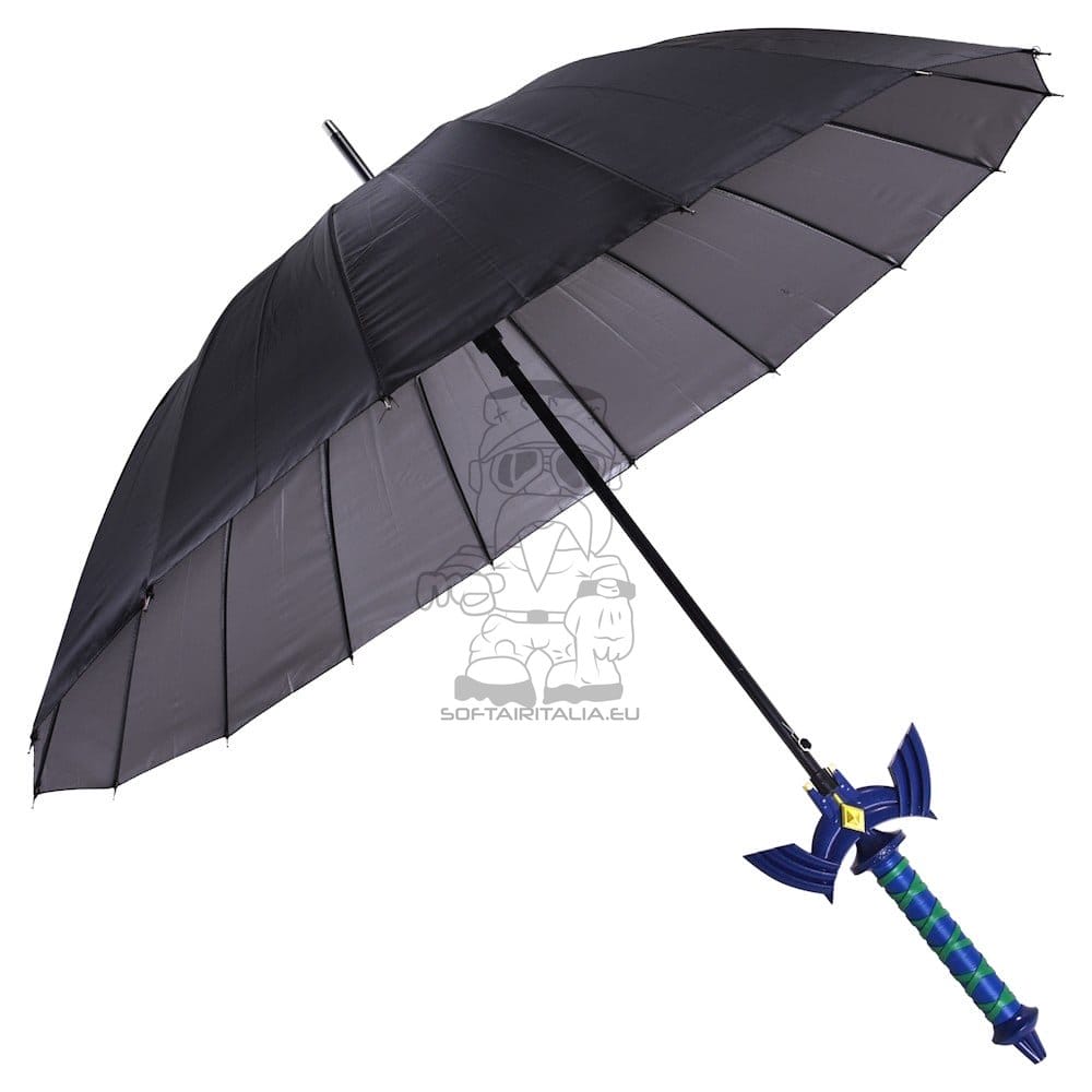 Ombrello con manico spada ispirato alla Spada Blu Master di Link - Zelda